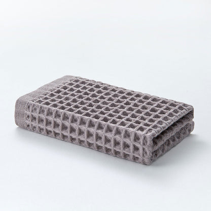Ownkoti Simple Cotton Waffle Weave Towel (6PCS) - Brown - 34*34cm - image 7