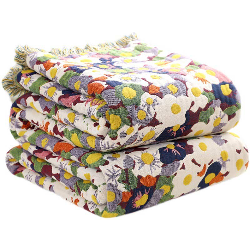 Ownkoti Rustic Flower Reversible Cotton Soft Quilt - image 6