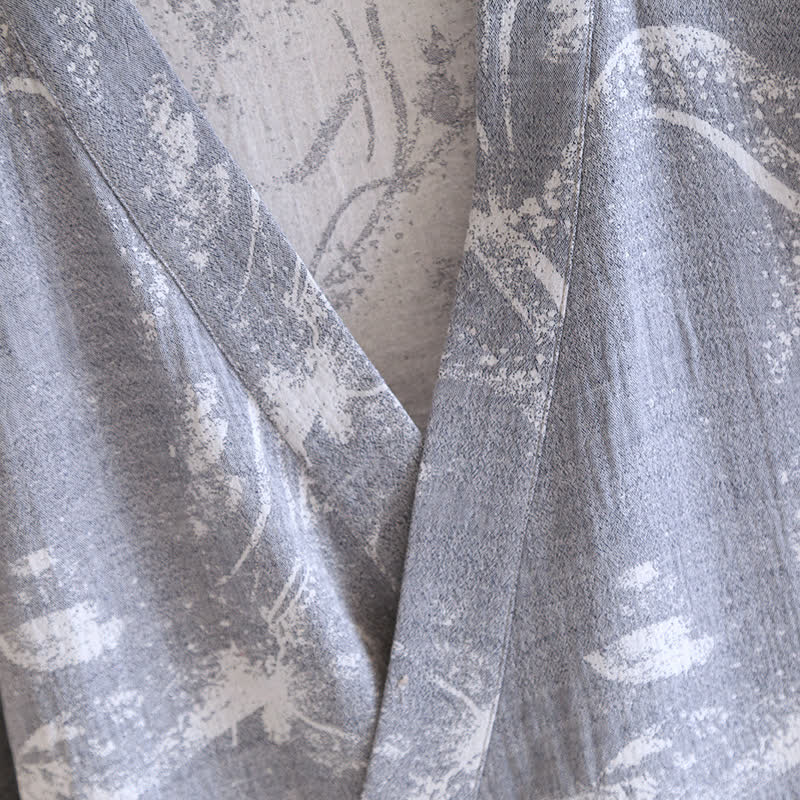 Jacquard Ink Painting Comfy Bathrobe Pajama - image 3