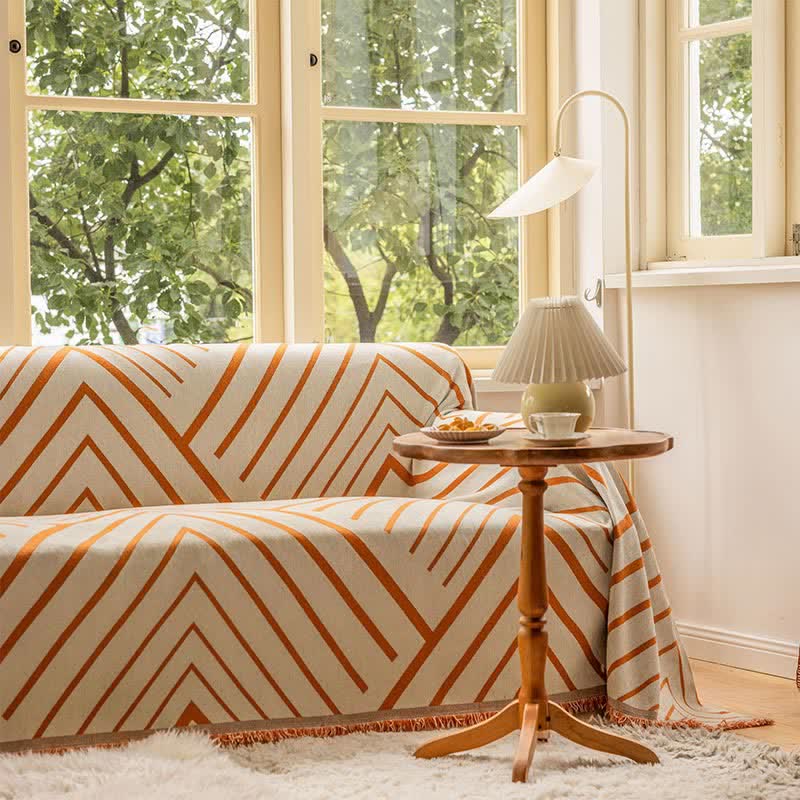 Ownkoti Diamond Stripe Multifunctional Blanket Sofa Protector - image 1