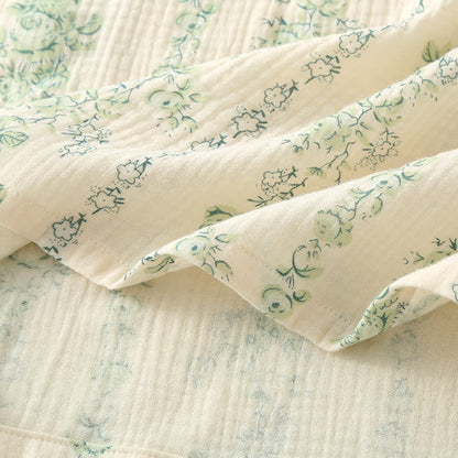 Pastoral Cotton Double Layers Gauze Nightgown - image 4