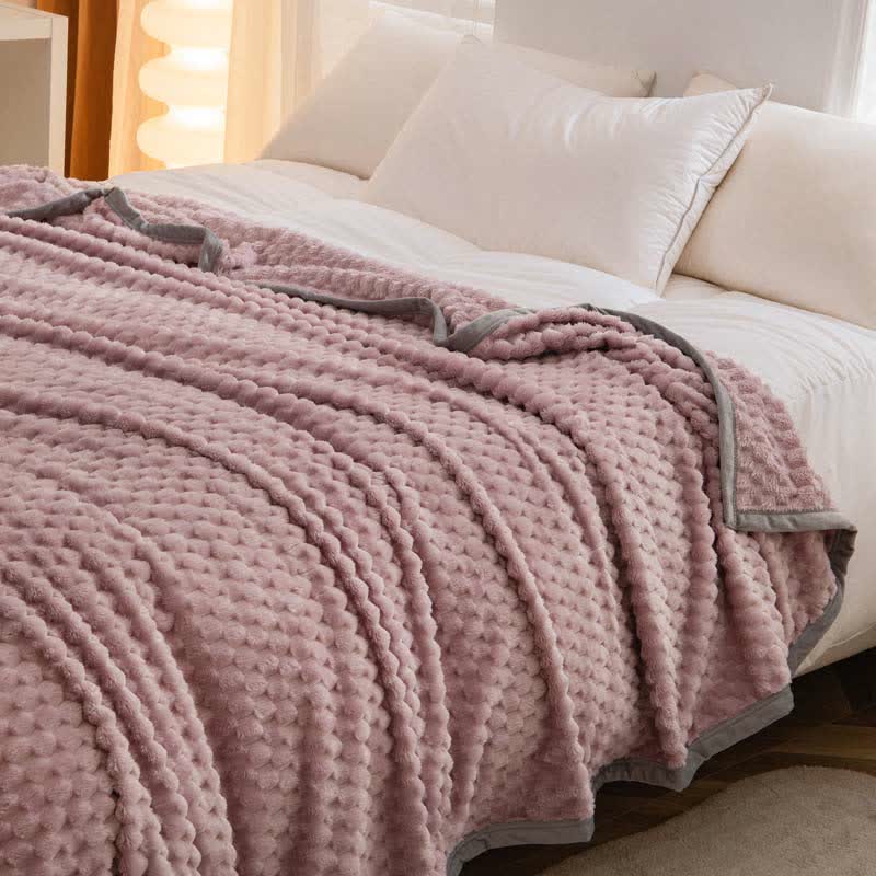 Solid Color Soft Velvet Reversible Blanket - image 8