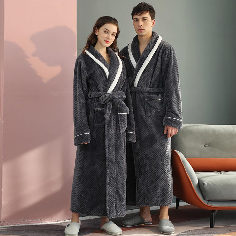 Thick Fleece Pajama Comfy Bathrobe - image 10