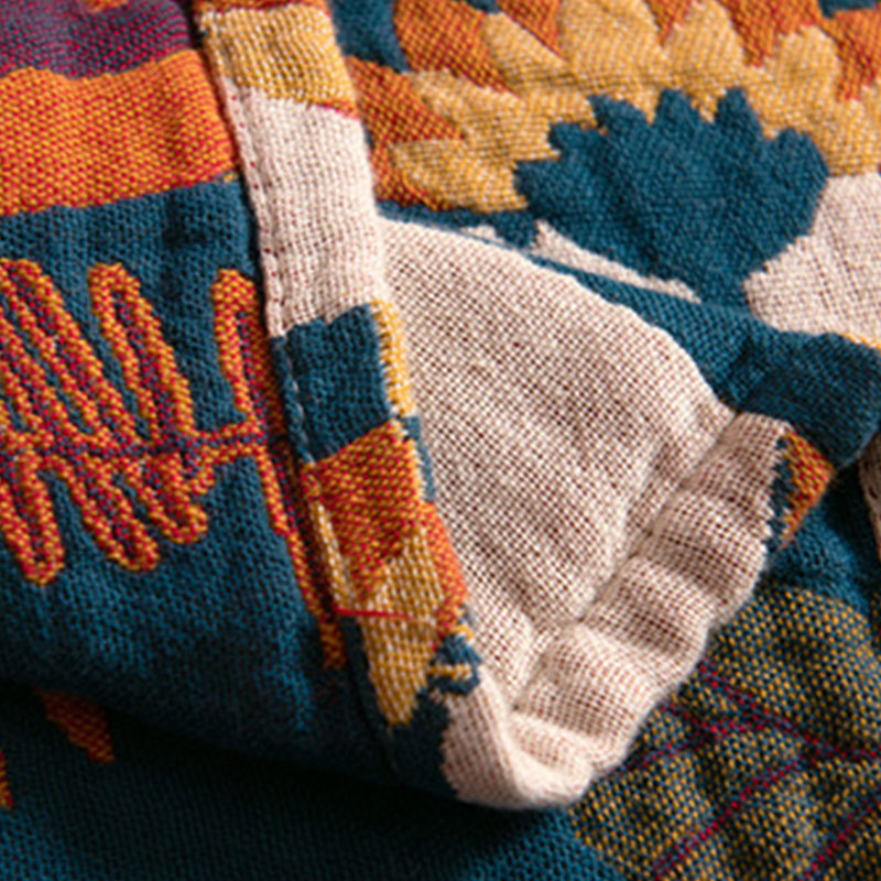 Ownkoti Boho Cotton Bird Reversible Pillow Towel (2PCS) - image 3