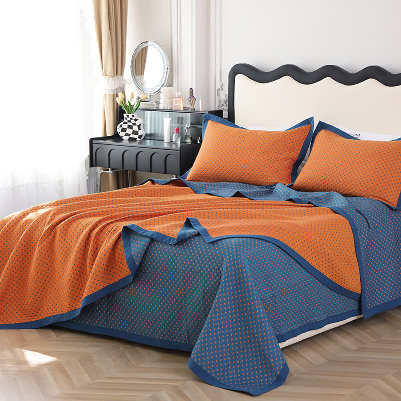 Breathable Soft Cotton Gauze Reverisible Quilt - image 1