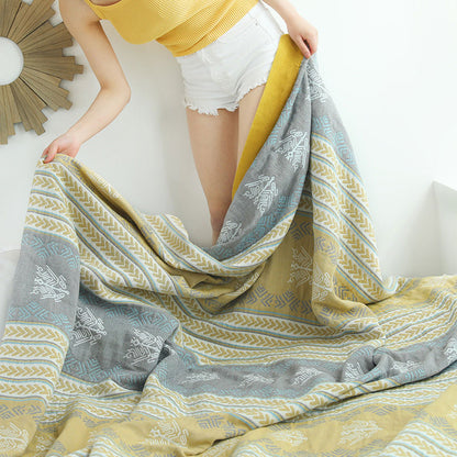 Ownkoti Cotton Wheat Ear Print Reversible Quilt - image 7