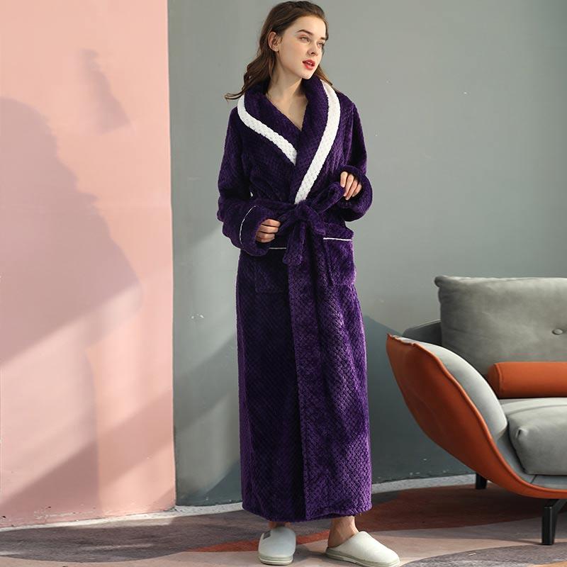 Thick Fleece Pajama Comfy Bathrobe - image 2