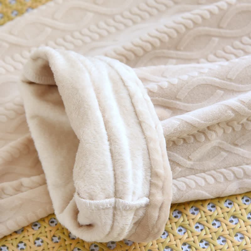 Solid Color Lapel Flannel Pajama Set - image 12