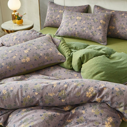 Pastoral Flower Leaf Cotton Reversible Bedding - image 2