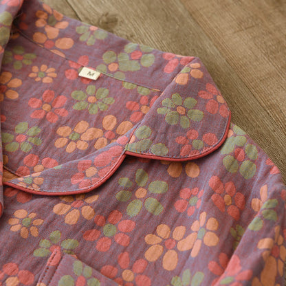 Cotton Gauze Long Sleeves Pajama Set - image 8