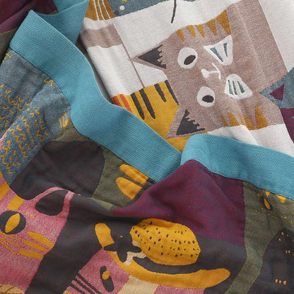 Ownkoti Cute Cat Reversible Cotton Soft Quilt - image 8