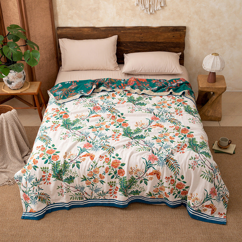 Vintage Vine Floral Reversible Gauze Quilt - King - image 0