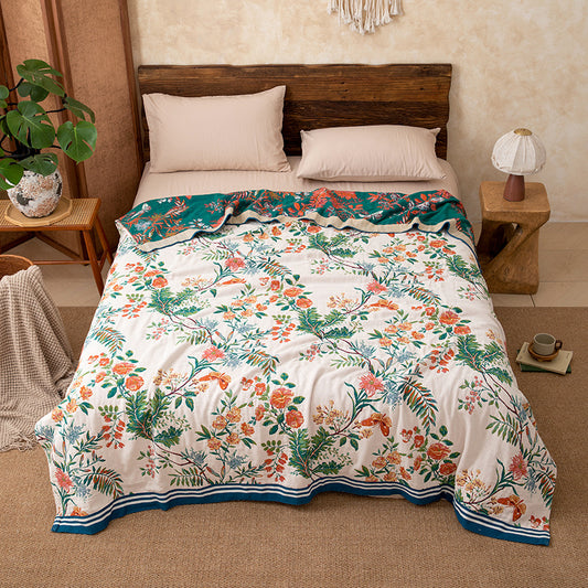 Vintage Vine Floral Reversible Gauze Quilt - King - image 0