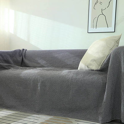 Ownkoti Plaid Sofa Blanket Gauze Sofa Cover - image 8