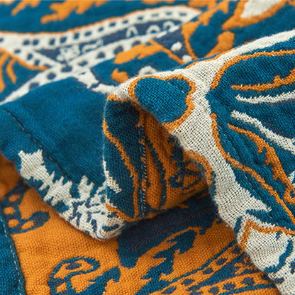 Ownkoti Bohemian Cotton Flower Pillow Towel (2PCS) - image 6