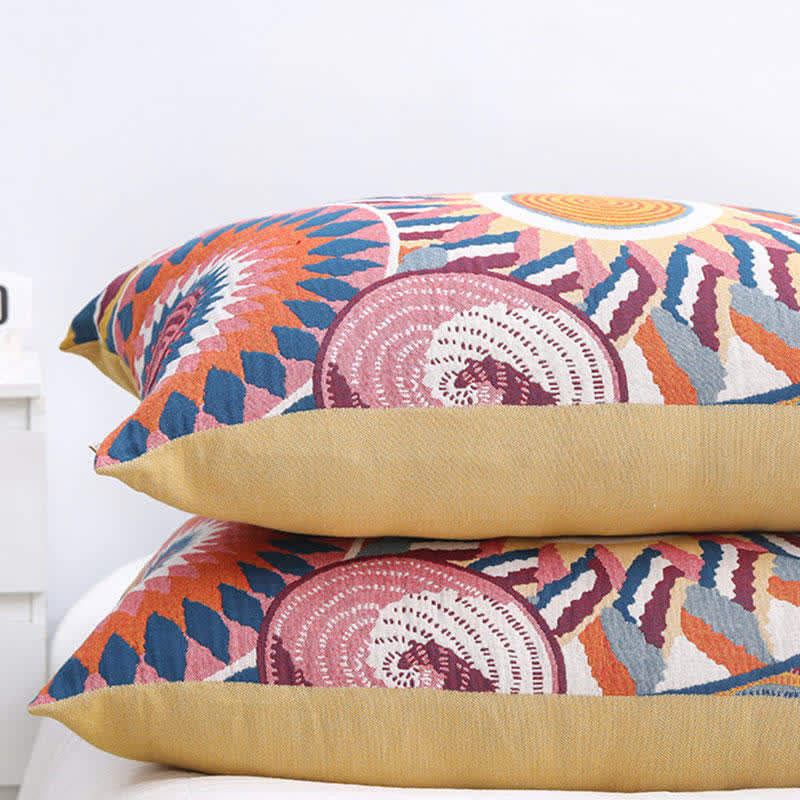 Ownkoti Nordic Sun Print Button Cotton Pillowcases (2PCS) - image 5