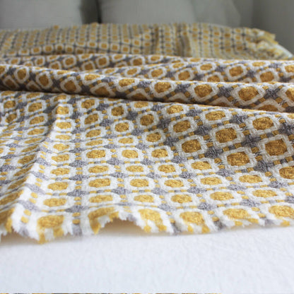 Ownkoti Knitted Sofa Blanket Couch Blanket With Tassels - image 10