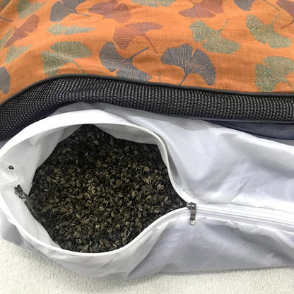 Buckwheat Pillow Ginkgo Leaf Cotton Pillowcase - image 2