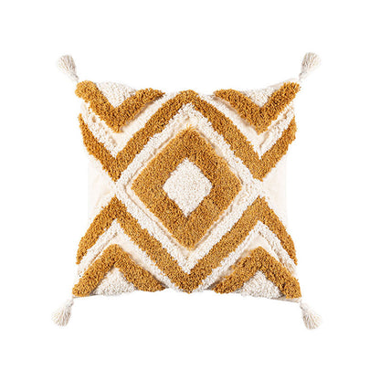 Ownkoti Morocco Jacquard Pillow Cover With Tassels - image 6