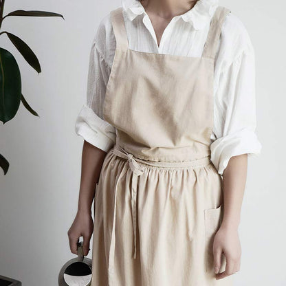 Ownkoti Cotton Apron Waterproof Apron With Pockets - image 11