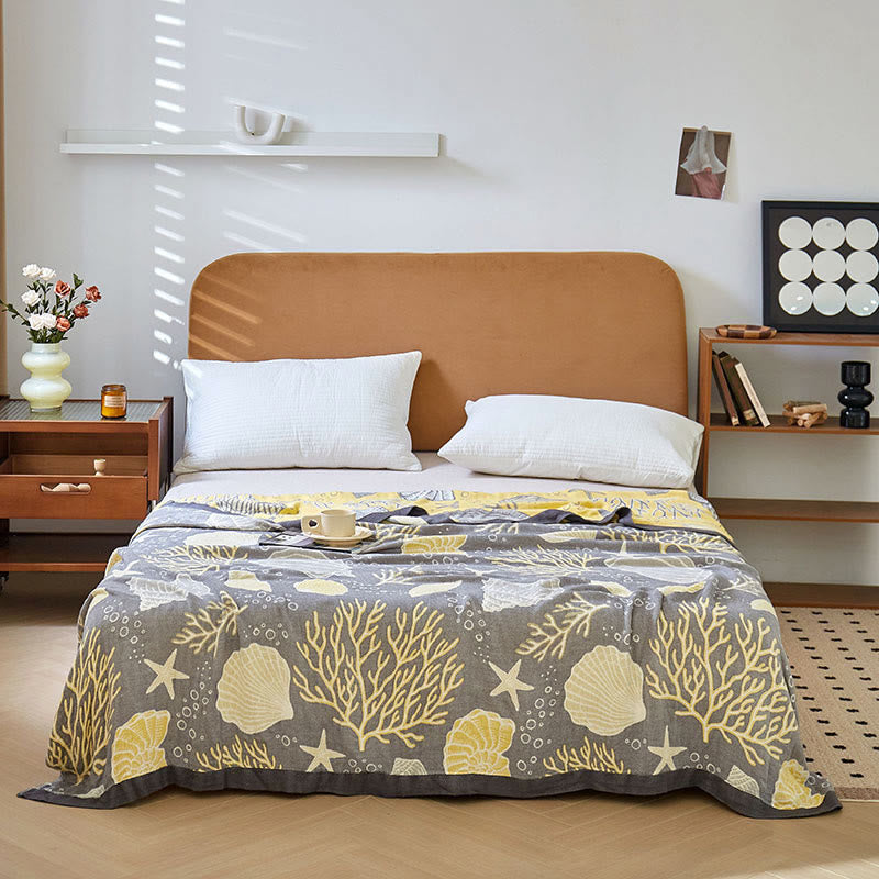 Coral Marine ​​Plants Breathable Reversible Quilt - image 4