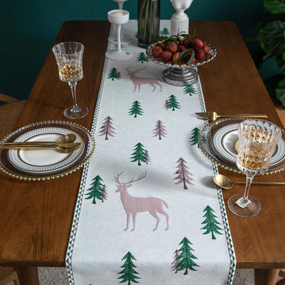 Ownkoti Christmas Tree Table Runner with Tassel - image 10