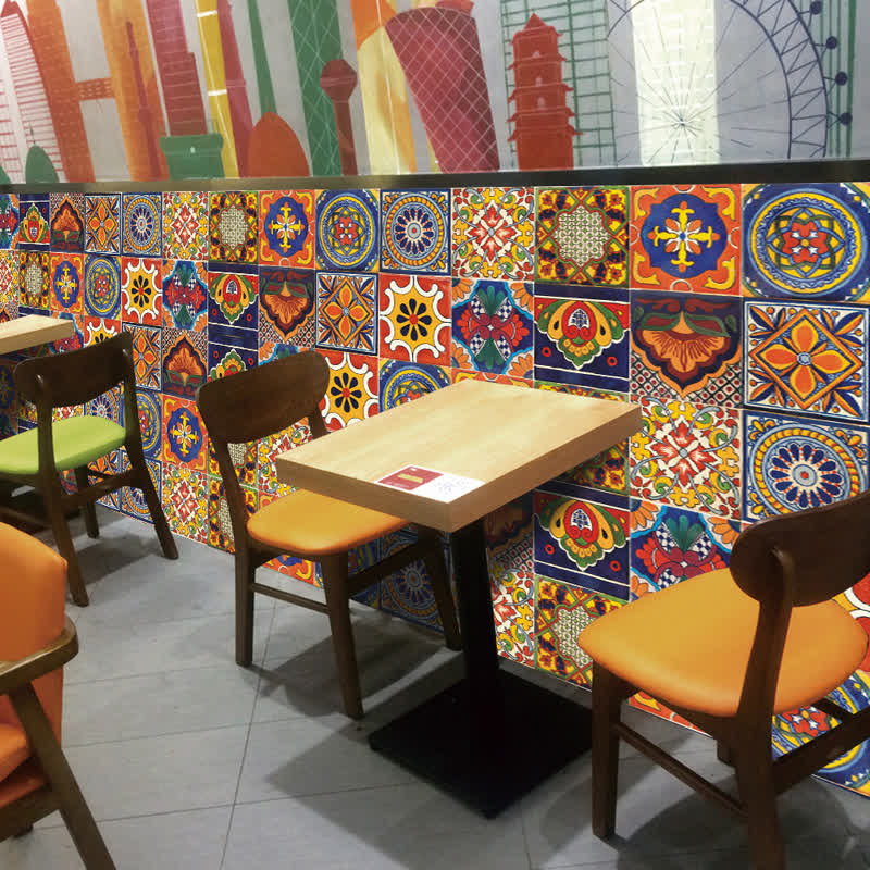 Ownkoti Retro Mixed Colorful Pattern Wall Sticker (10PCS) - image 5