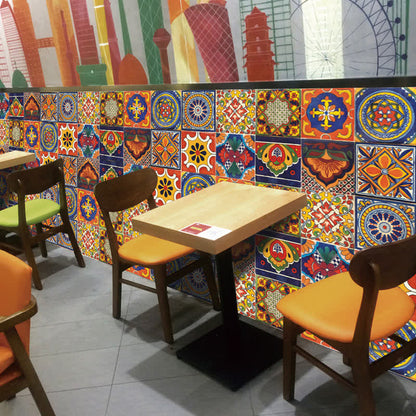 Ownkoti Retro Mixed Colorful Pattern Wall Sticker (10PCS) - image 5