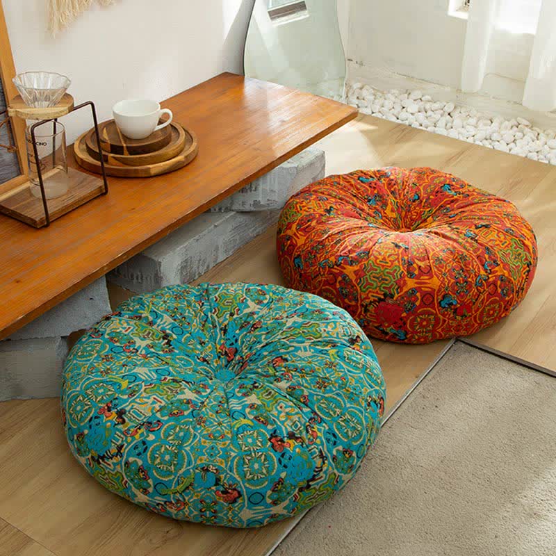 Bohemian Style Chair Pad Floor Pillows - image 4