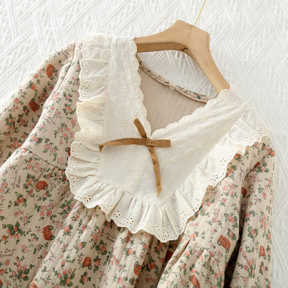 Vintage Rose Garden Cotton Loungewear Set - image 3