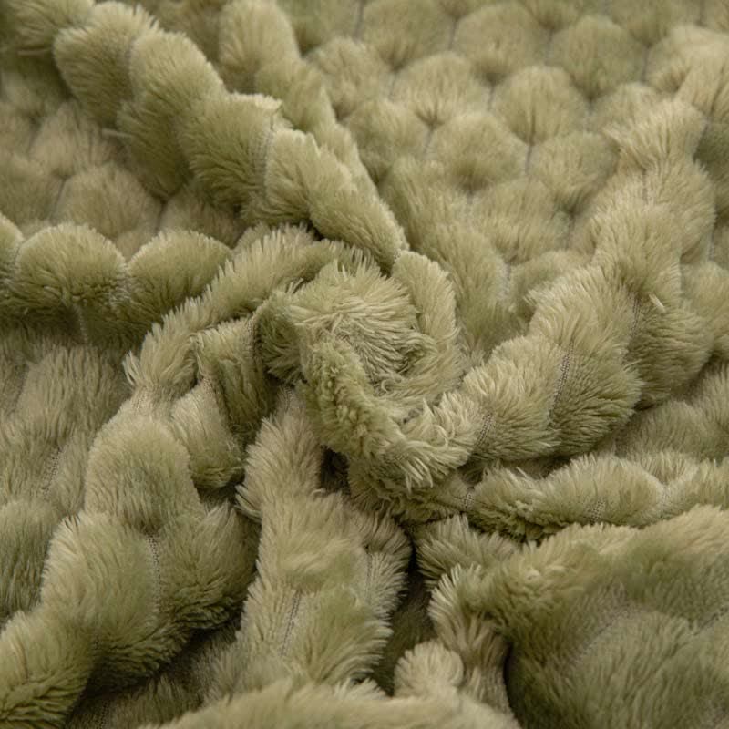 Solid Color Soft Velvet Reversible Blanket - image 5