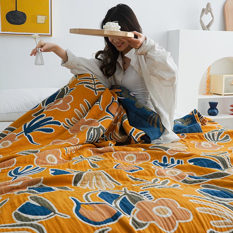 Ownkoti Bohemian Flower Print Double Side Quilt - image 5