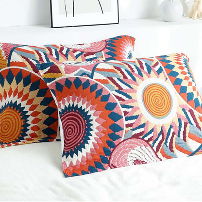 Ownkoti Sun Print Cotton Reversible Pillow Towel (2PCS) - image 2