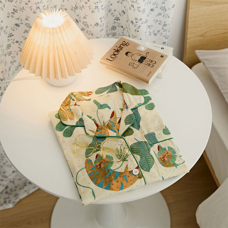 Cute Tiger Plant Loungewear Set - image 1