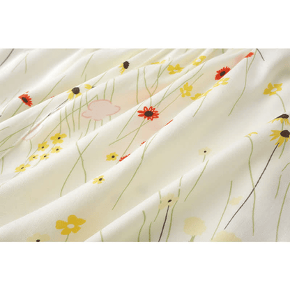 Flower Leaf Breathable V-neck Loungewear Set - image 4