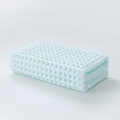 Ownkoti Simple Cotton Waffle Weave Towel (3PCS) - Cyan - 34*74cm - image 8