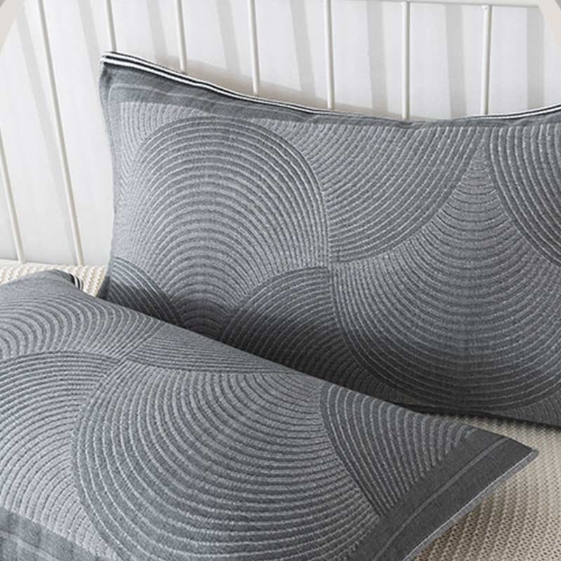 Ownkoti Circle Stripe Breathable Pillow Towel (2PCS) - image 8