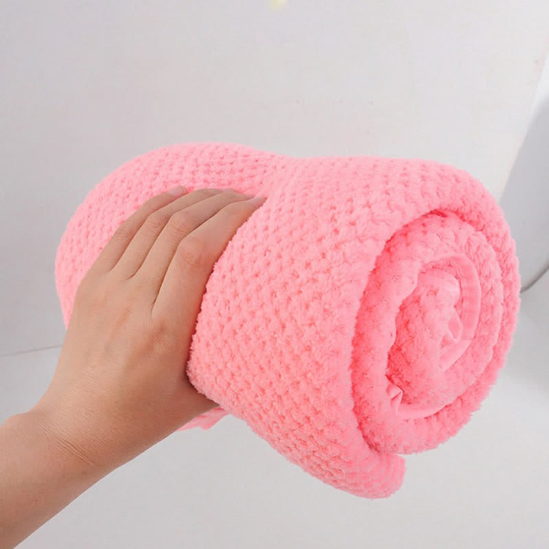 Solid Color Soft Breathable Bath Towel - image 6