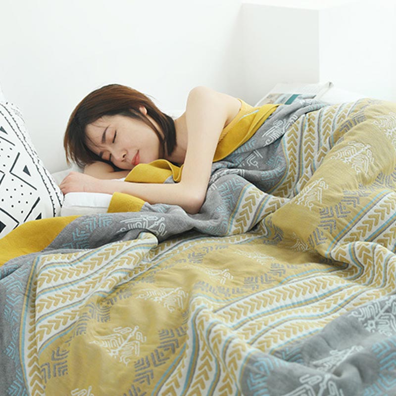 Ownkoti Cotton Wheat Ear Print Reversible Quilt - image 5