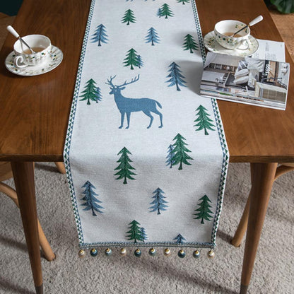 Ownkoti Christmas Tree Table Runner with Tassel - image 2