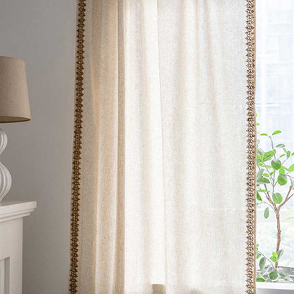 Bohemian Beige Semi-Blackout Curtain - image 6