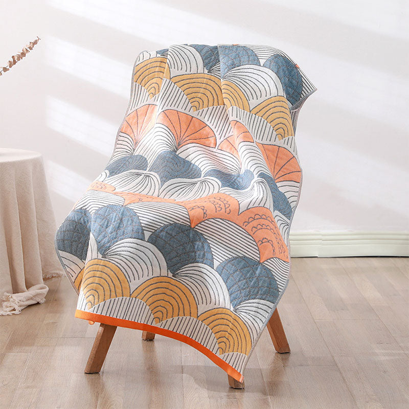 Ownkoti Shell Print Jacquard Cotton Bath Towel - Shell #1 - 70*140cm - image 0