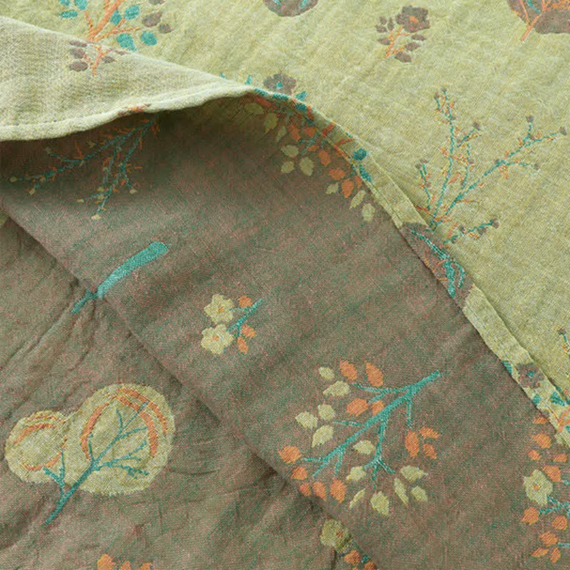 Leaf Tree Jacquard Cotton Loungewear Set - image 9