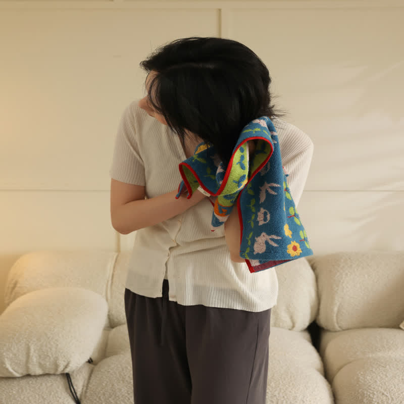 Animal & Flower Cotton Soft Bath Towel - image 5