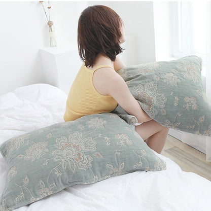 Boho Flower Cotton Double-Side Pillow Towel (2PCS) - image 13