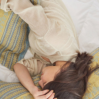 Ownkoti Yellow Bed Cotton Decorative Pillow Towel (2PCS) - image 5