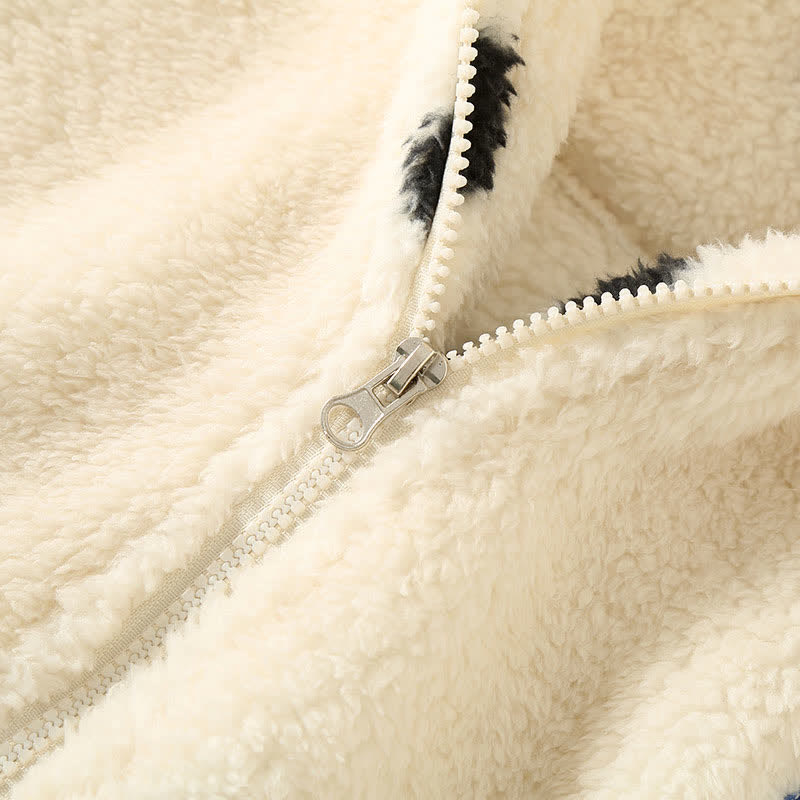 Polka Dot Long Sleeve Fleece Pajama Set - image 4