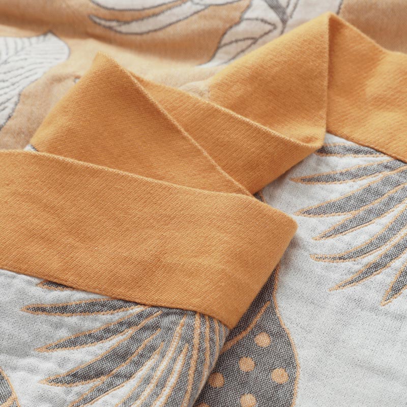 Pattern Cotton Gauze Soft Reversible Blanket - image 6