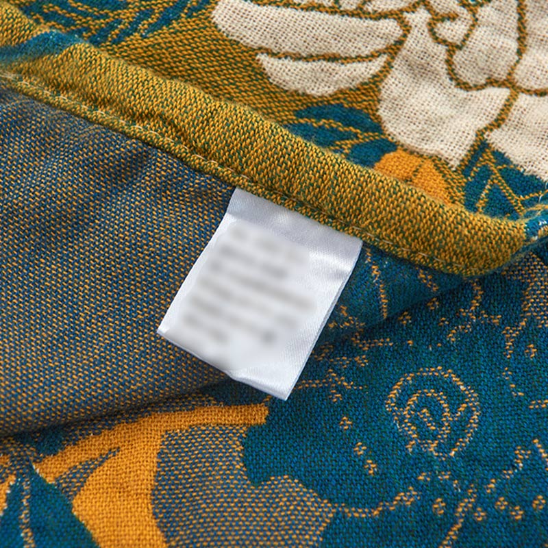 Ownkoti White Flower Pattern Pillow Towel Cotton (2PCS) - image 9