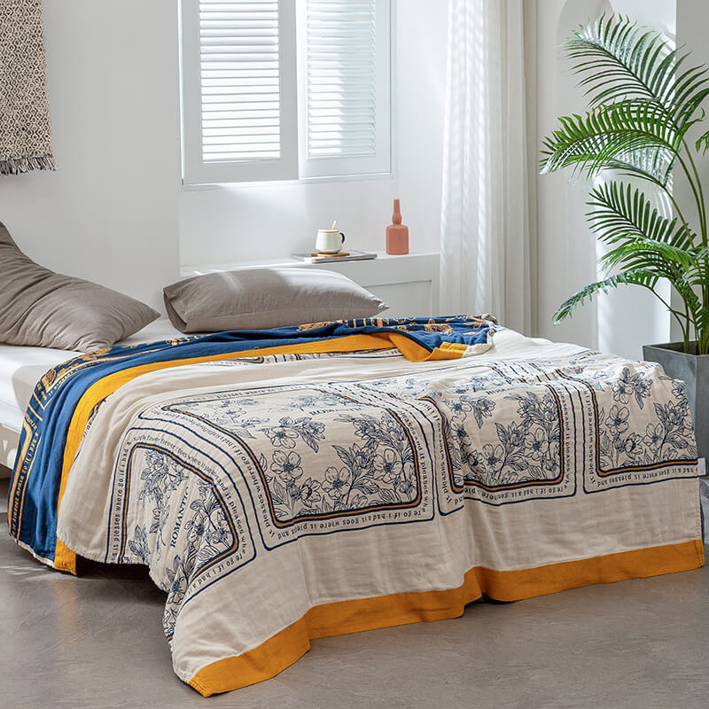 Ownkoti Summer Reversible Cotton Quilt Lightweight Blanket - image 8